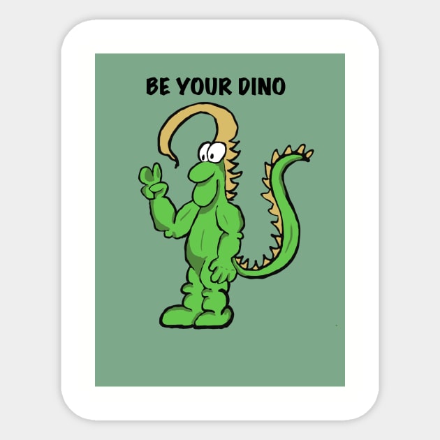 Dino Mite Sticker by Soundtrack Alley